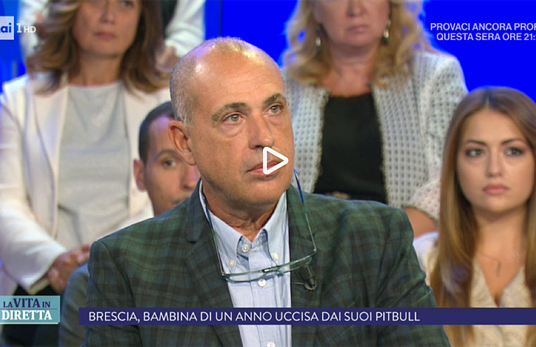 Roberto Marchesini ospite della trasmissione "La vita in diretta"