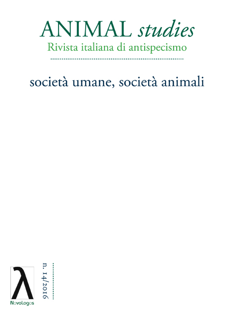 Copertina della rivista Animal studies