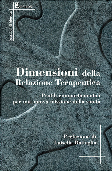 Copertina del libro Dimensioni della Relazione Terapeutica